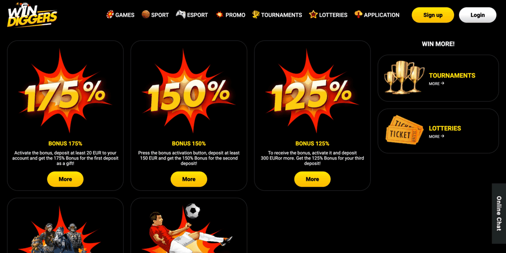 Win Diggers Online Casino Review (2025 )